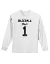Baseball Dad Jersey Adult Long Sleeve Shirt by TooLoud-Long Sleeve Shirt-TooLoud-White-Small-Davson Sales