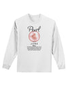 Birthstone Pearl Adult Long Sleeve Shirt-Long Sleeve Shirt-TooLoud-White-Small-Davson Sales