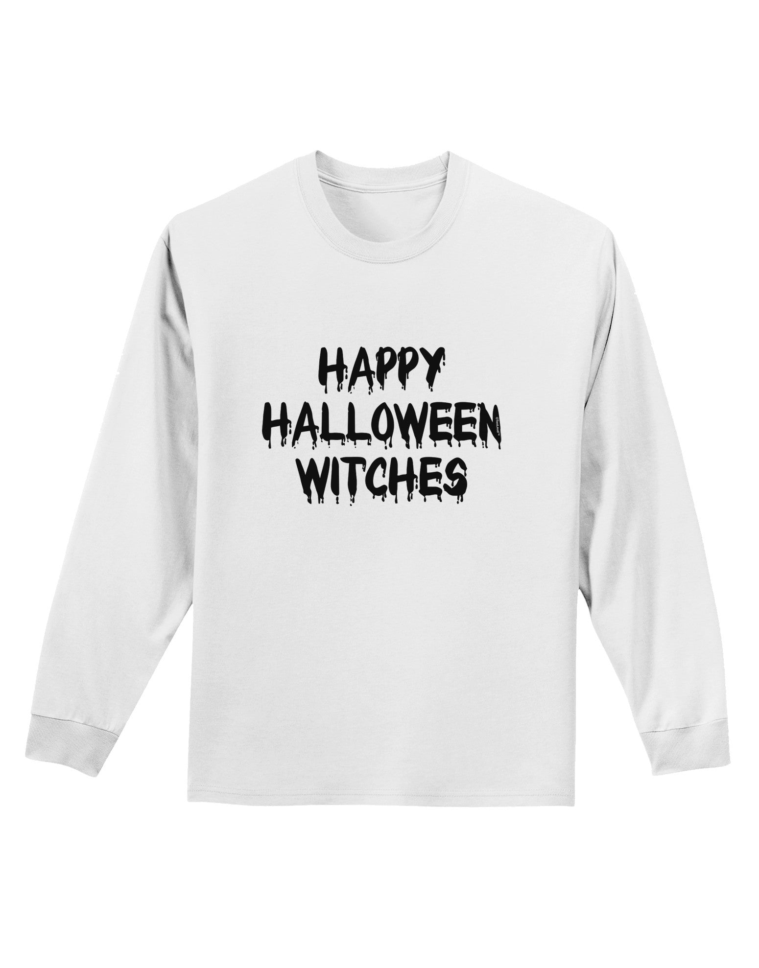 Happy Halloween Witches Adult Long Sleeve Shirt-Long Sleeve Shirt-TooLoud-White-Small-Davson Sales