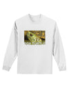 Menacing Turtle with Text Adult Long Sleeve Shirt-Long Sleeve Shirt-TooLoud-White-Small-Davson Sales