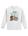 God put Angels on Earth and called them Cowboys Adult Long Sleeve Shirt-Long Sleeve Shirt-TooLoud-White-Small-Davson Sales