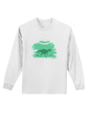 Dinosaur Silhouettes - Jungle Adult Long Sleeve Shirt by TooLoud-Long Sleeve Shirt-TooLoud-White-Small-Davson Sales