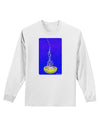 Solo Jellyfish Watercolor Adult Long Sleeve Shirt-Long Sleeve Shirt-TooLoud-White-Small-Davson Sales