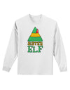 Matching Christmas Design - Elf Family - Sister Elf Adult Long Sleeve Shirt-Long Sleeve Shirt-TooLoud-White-Small-Davson Sales