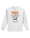 Mama Boo Ghostie Adult Long Sleeve Shirt-Long Sleeve Shirt-TooLoud-White-Small-Davson Sales