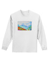 CO Fog Mountains Watercolor Adult Long Sleeve Shirt-Long Sleeve Shirt-TooLoud-White-Small-Davson Sales