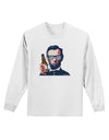 Abraham Drinkoln Adult Long Sleeve Shirt-Long Sleeve Shirt-TooLoud-White-Small-Davson Sales