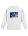 All American Cat Adult Long Sleeve Shirt by TooLoud-Long Sleeve Shirt-TooLoud-White-Small-Davson Sales