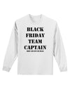 Black Friday Team Captain - Drop and Give Me Deals Adult Long Sleeve Shirt-Long Sleeve Shirt-TooLoud-White-Small-Davson Sales