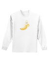 Ben Banana Adult Long Sleeve Shirt-Long Sleeve Shirt-TooLoud-White-Small-Davson Sales