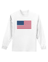 American Flag - Marijuana Leaf Adult Long Sleeve Shirt-Long Sleeve Shirt-TooLoud-White-Small-Davson Sales