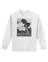 Colorado Landscape Monochrome Adult Long Sleeve Shirt-Long Sleeve Shirt-TooLoud-White-Small-Davson Sales