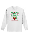 Spike My Eggnog Adult Long Sleeve Shirt-Long Sleeve Shirt-TooLoud-White-Small-Davson Sales