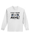 Not A Cartoon Eyes Blue Adult Long Sleeve Shirt-Long Sleeve Shirt-TooLoud-White-Small-Davson Sales