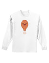 Chicken Leg Adult Long Sleeve Shirt-Long Sleeve Shirt-TooLoud-White-Small-Davson Sales