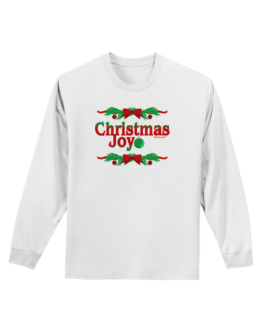 Christmas Joy Color Adult Long Sleeve Shirt-Long Sleeve Shirt-TooLoud-White-Small-Davson Sales