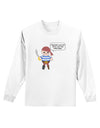 Look for the Ex - Petey the Pirate Adult Long Sleeve Shirt-Long Sleeve Shirt-TooLoud-White-Small-Davson Sales