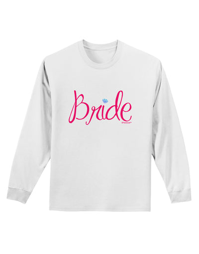 Bride Design - Diamond - Color Adult Long Sleeve Shirt-Long Sleeve Shirt-TooLoud-White-Small-Davson Sales