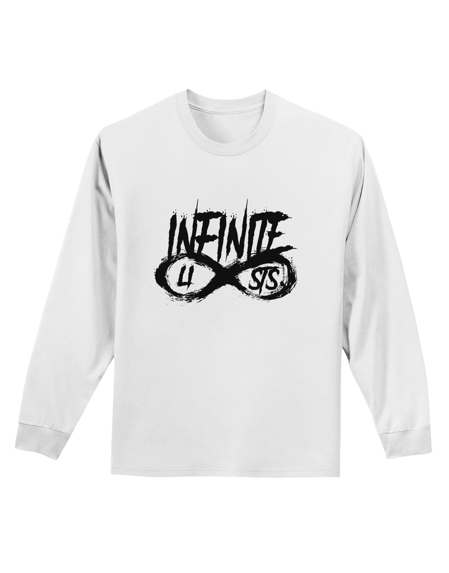 Infinite Lists Adult Long Sleeve Shirt by TooLoud-TooLoud-White-Small-Davson Sales