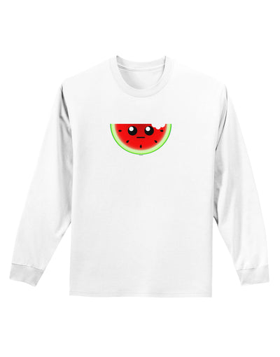 Unimpressed Watermelon Adult Long Sleeve Shirt-Long Sleeve Shirt-TooLoud-White-Small-Davson Sales