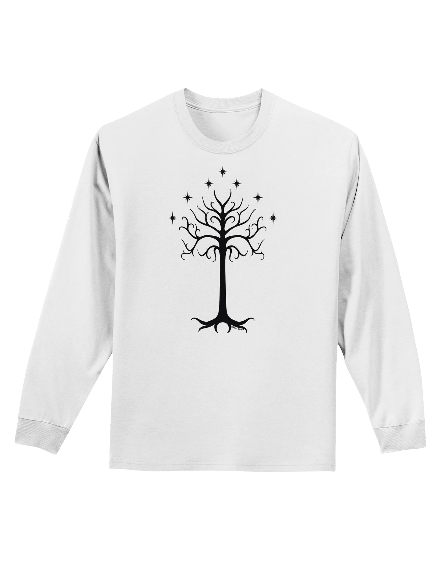 The Royal White Tree Adult Long Sleeve Shirt by TooLoud-Long Sleeve Shirt-TooLoud-White-Small-Davson Sales