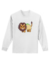 Cute Taco Lion Adult Long Sleeve Shirt-Long Sleeve Shirt-TooLoud-White-Small-Davson Sales