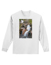 Colorado Waterfall Scene Text Adult Long Sleeve Shirt-Long Sleeve Shirt-TooLoud-White-Small-Davson Sales