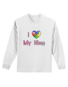 I Heart My Niece - Autism Awareness Adult Long Sleeve Shirt by TooLoud-Long Sleeve Shirt-TooLoud-White-Small-Davson Sales