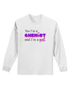 Yes I am a Chemist Girl Adult Long Sleeve Shirt-Long Sleeve Shirt-TooLoud-White-Small-Davson Sales