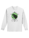 Jurassic Dinosaur Face Adult Long Sleeve Shirt by TooLoud-Long Sleeve Shirt-TooLoud-White-Small-Davson Sales