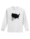 American Roots Design Adult Long Sleeve Shirt by TooLoud-Long Sleeve Shirt-TooLoud-White-Small-Davson Sales