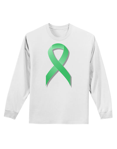 Celiac Disease Awareness Ribbon - Light Green Adult Long Sleeve Shirt-Long Sleeve Shirt-TooLoud-White-Small-Davson Sales