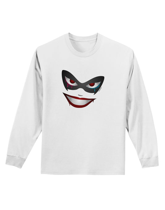 Lil Monster Mask Adult Long Sleeve Shirt-Long Sleeve Shirt-TooLoud-White-Small-Davson Sales