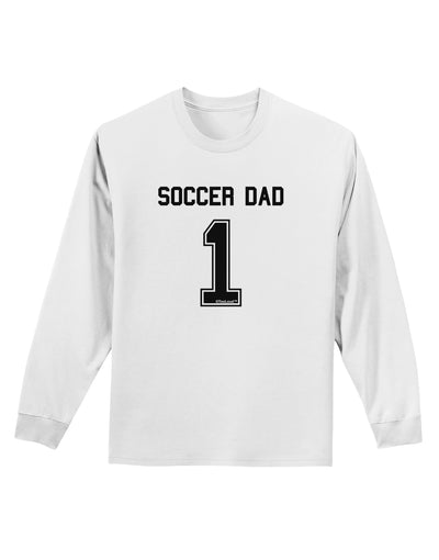 Soccer Dad Jersey Adult Long Sleeve Shirt by TooLoud-Long Sleeve Shirt-TooLoud-White-Small-Davson Sales