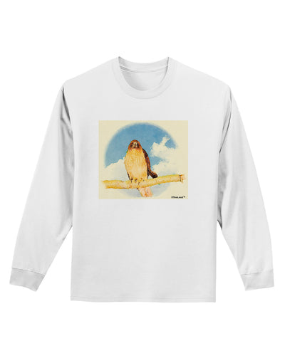 Red-tailed Hawk Adult Long Sleeve Shirt-Long Sleeve Shirt-TooLoud-White-Small-Davson Sales