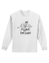 TooLoud Pugs Not Drugs Adult Long Sleeve Shirt-Long Sleeve Shirt-TooLoud-White-Small-Davson Sales