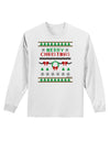 Merry Christmas Ugly Christmas Sweater Adult Long Sleeve Shirt-Long Sleeve Shirt-TooLoud-White-Small-Davson Sales