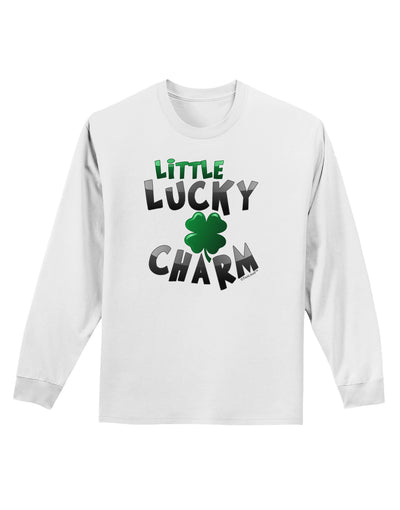 Little Lucky Charm Adult Long Sleeve Shirt-Long Sleeve Shirt-TooLoud-White-Small-Davson Sales