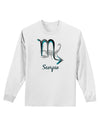 Scorpio Symbol Adult Long Sleeve Shirt-Long Sleeve Shirt-TooLoud-White-Small-Davson Sales