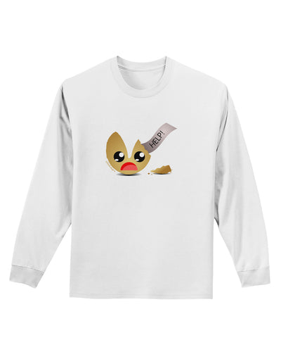 Dismembered Fortune Cookie Adult Long Sleeve Shirt-Long Sleeve Shirt-TooLoud-White-Small-Davson Sales