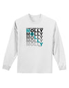 Find Molly Blue Adult Long Sleeve Shirt-Long Sleeve Shirt-TooLoud-White-Small-Davson Sales