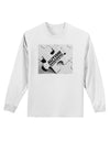 Autism Awareness - Puzzle Black & White Adult Long Sleeve Shirt-Long Sleeve Shirt-TooLoud-White-Small-Davson Sales