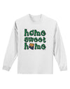 Home Sweet Home - Arizona - Cactus and State Flag Adult Long Sleeve Shirt by TooLoud-Long Sleeve Shirt-TooLoud-White-Small-Davson Sales