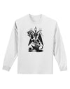 Baphomet Illustration Adult Long Sleeve Shirt by-Long Sleeve Shirt-TooLoud-White-XXXX-Large-Davson Sales