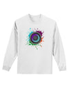 Paint Splatter Speaker Adult Long Sleeve Shirt-Long Sleeve Shirt-TooLoud-White-Small-Davson Sales