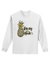 Vacay Mode Pinapple Adult Long Sleeve Shirt-Long Sleeve Shirt-TooLoud-White-Small-Davson Sales