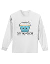 Cute Cupcake with Sprinkles - Lil Cupcake Adult Long Sleeve Shirt by TooLoud-Long Sleeve Shirt-TooLoud-White-Small-Davson Sales