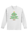 Deck the Halls Lyrics Christmas Tree Adult Long Sleeve Shirt-Long Sleeve Shirt-TooLoud-White-Small-Davson Sales