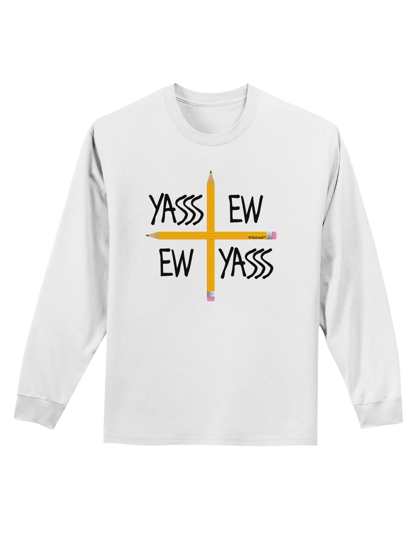 Charlie Charlie Challenge - Funny Adult Long Sleeve Shirt-Long Sleeve Shirt-TooLoud-White-Small-Davson Sales