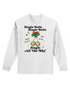 Jingle Bells All the way Adult Long Sleeve Shirt-Long Sleeve Shirt-TooLoud-White-Small-Davson Sales